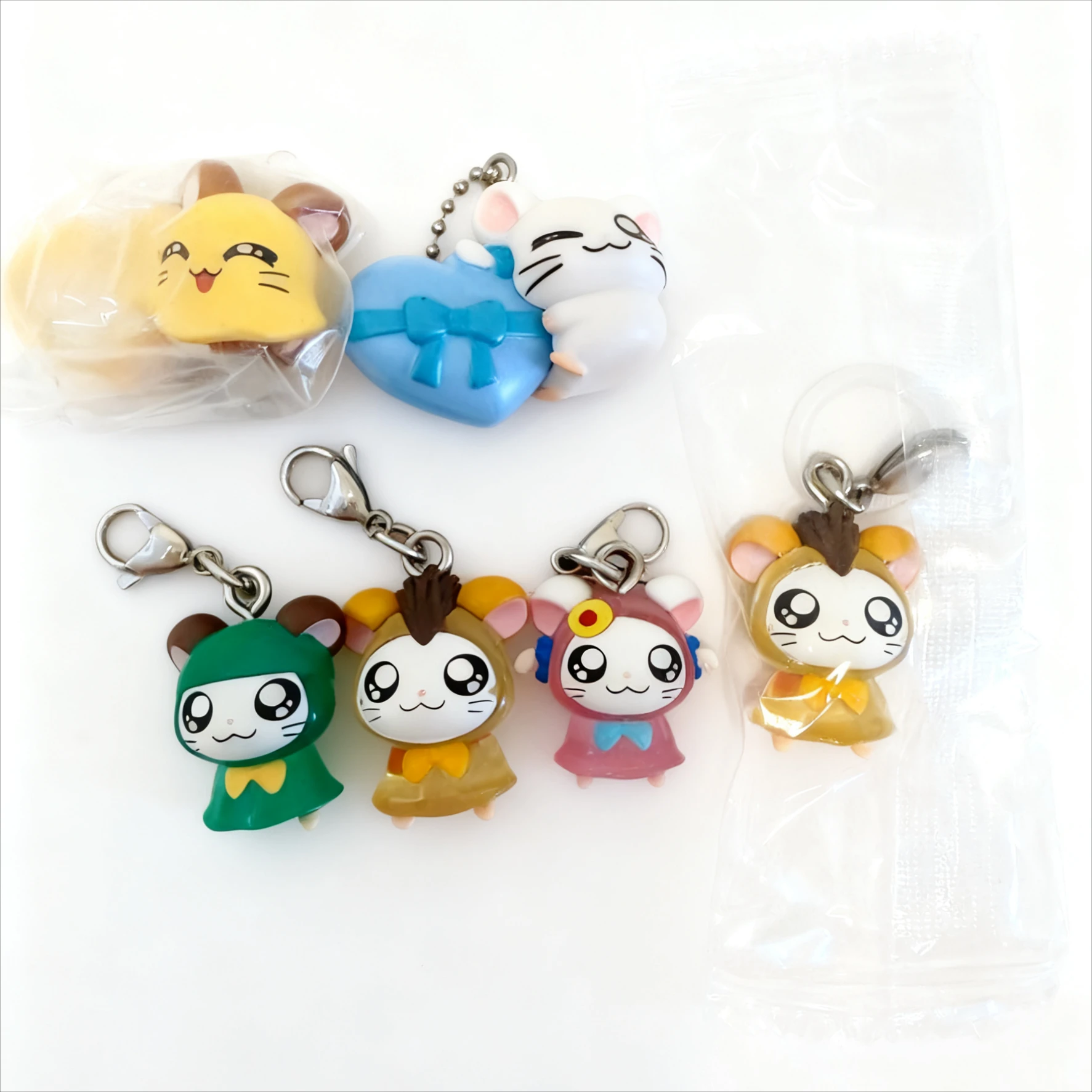 Juguetes cápsula originales kawaii Hamster Mejirushi ¡Accesorio Churi! Botella de paraguas Mark langosta cierre anillo colgante figuras - imagen 2