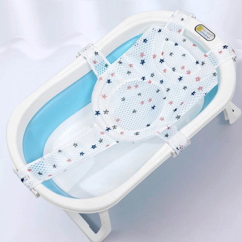 Soporte de baño portátil para bebé – Alfombrilla antideslizante de malla