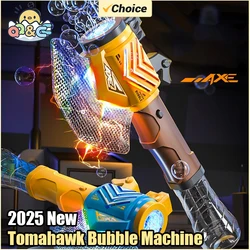 Pistola de burbujas automática con luces LED para jugar al aire libre