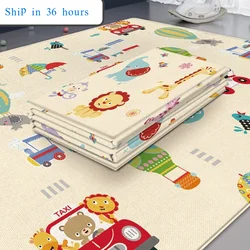 Alfombra de juegos plegable para bebés - educativa, suave y segura