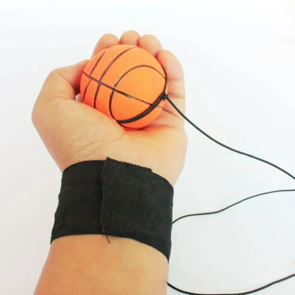 Nuevo Bola de esponja de retorno elástica, ejercicios de juego, cuerda de nailon, pelota de mano de goma, juguetes para niños, pelota de rebote de muñeca para exteriores - imagen 3