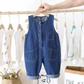 Denim overalls