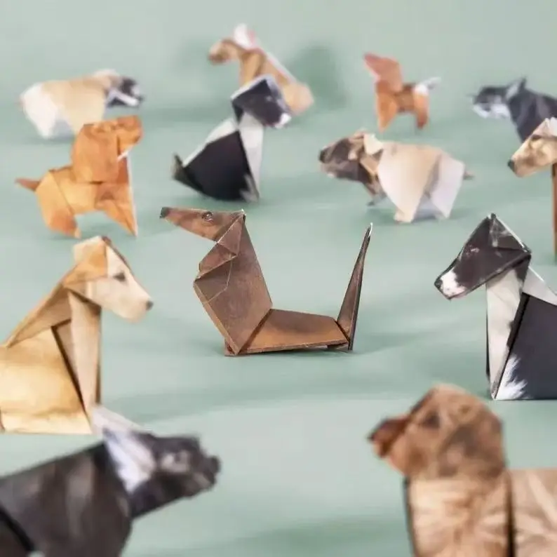 Kit de origami geométrico para niños - Animales y plegado manual - imagen 3