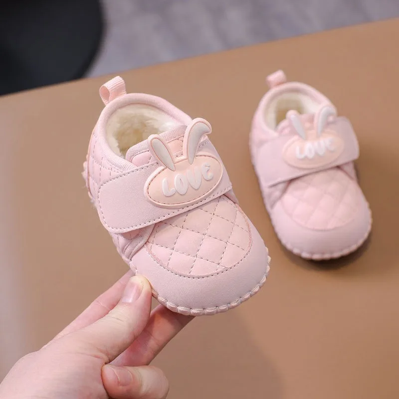 Botas de nieve para bebés y niños, zapatos para exteriores de otoño e invierno, suela suave antideslizante, botas de felpa para niños, zapatos para niños pequeños de dibujos animados - imagen 2