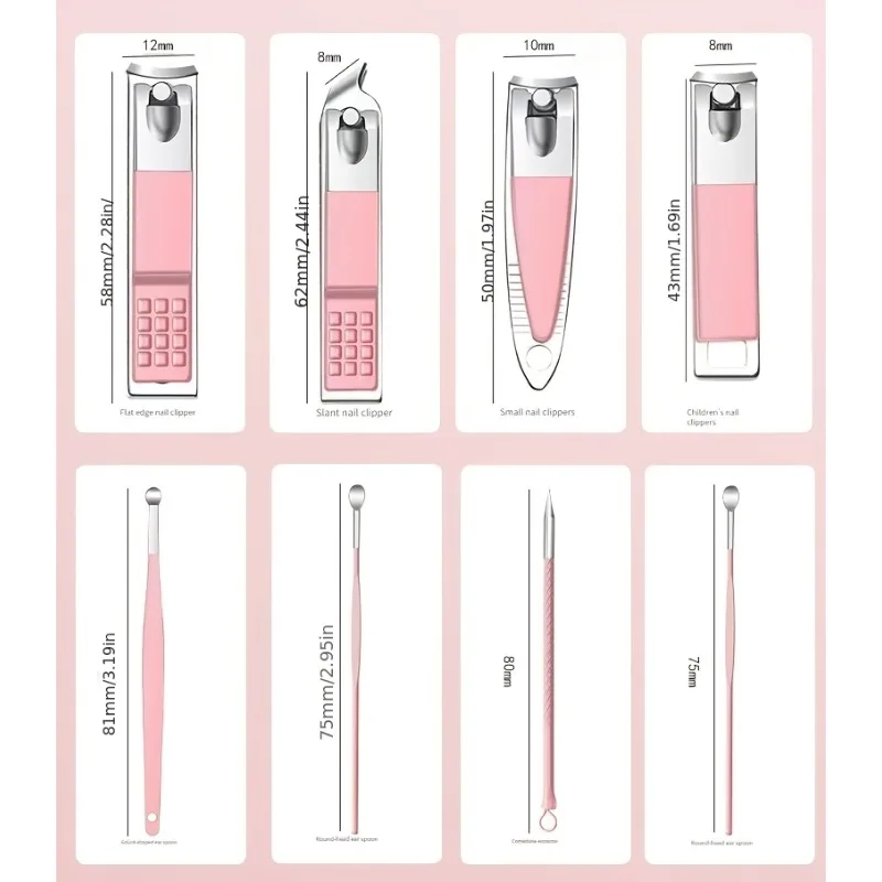Morandi kit manicura niños acero inoxidable estuche - imagen 5