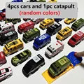 4 cars with catapult