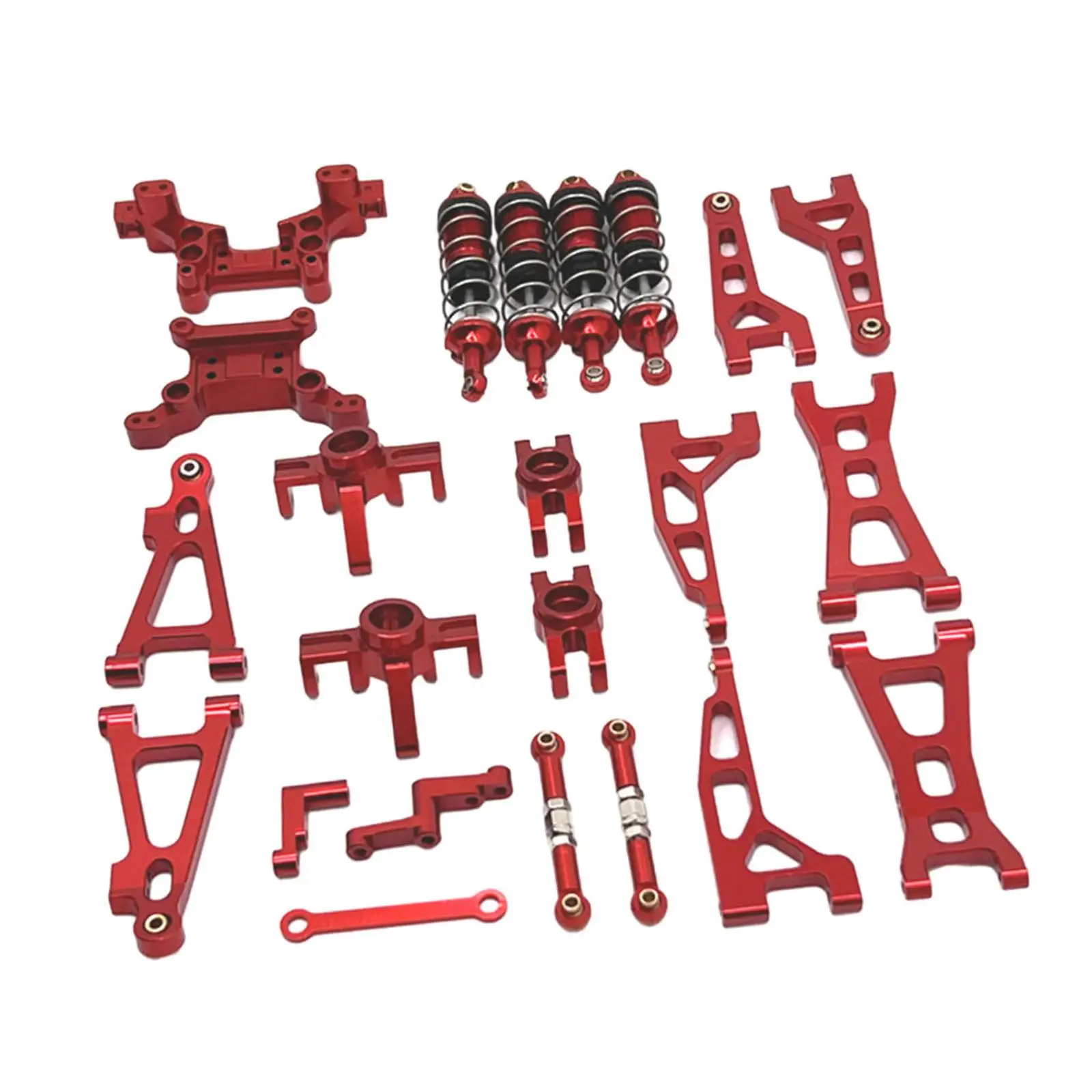 1/16 Scale RC Car Complete Set Upgrade Parts Front Steering Tie Rod Rear Lower Swing Arm for Mjx 16208 16207 16209 Accessories