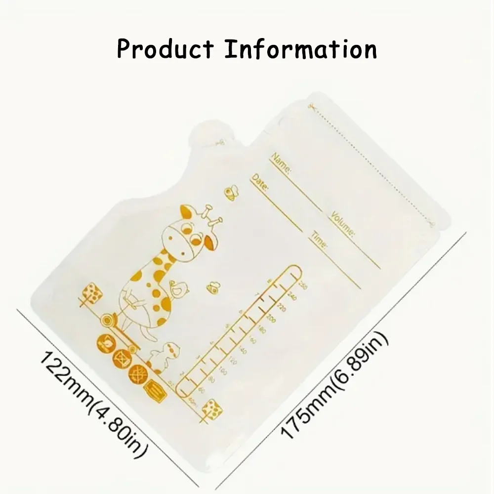 Bolsas almacenamiento leche materna safte - Sin BPA para congelador - imagen 5