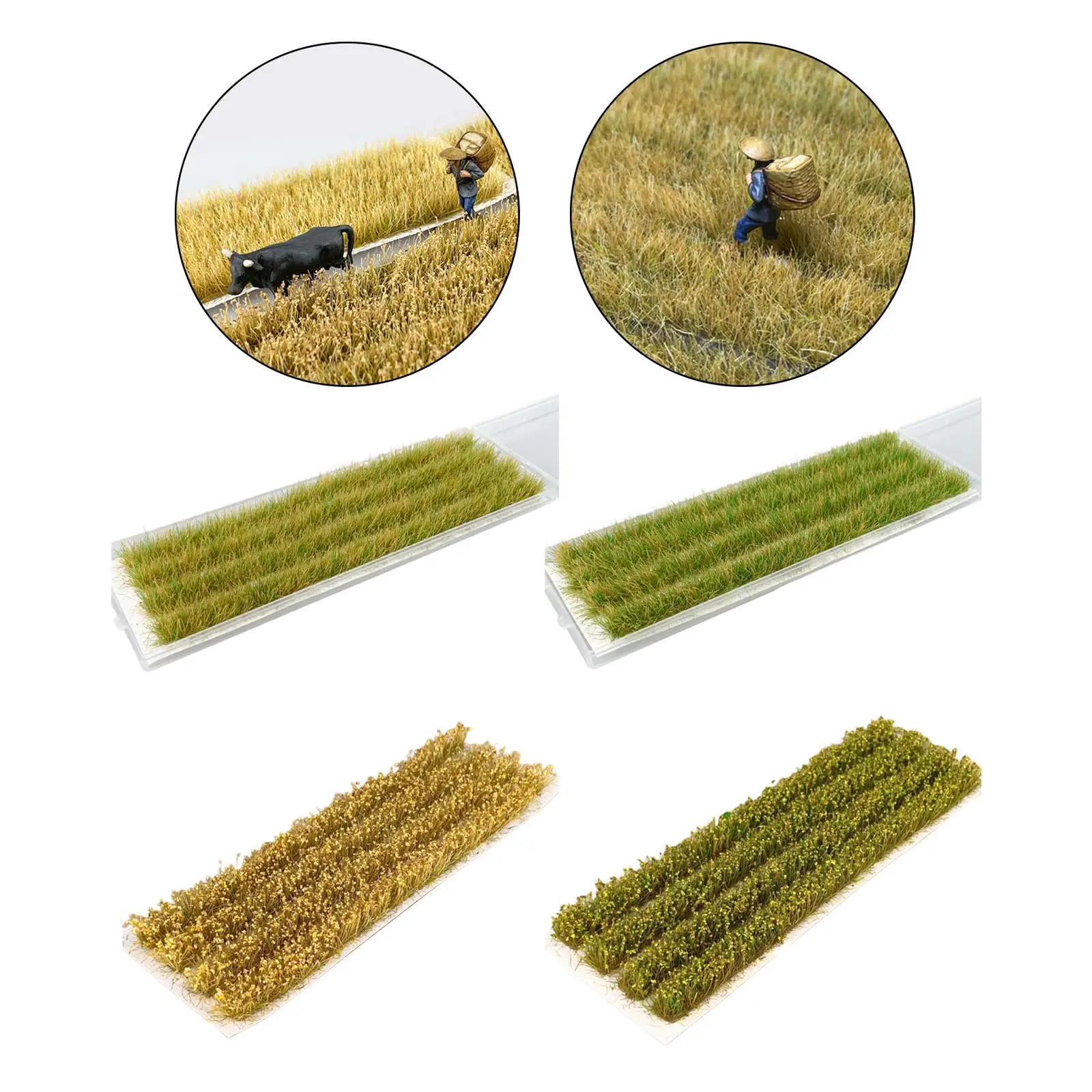 Grass Miniature Field Grass Model Handmade Scenery Supplies Resin Ornament