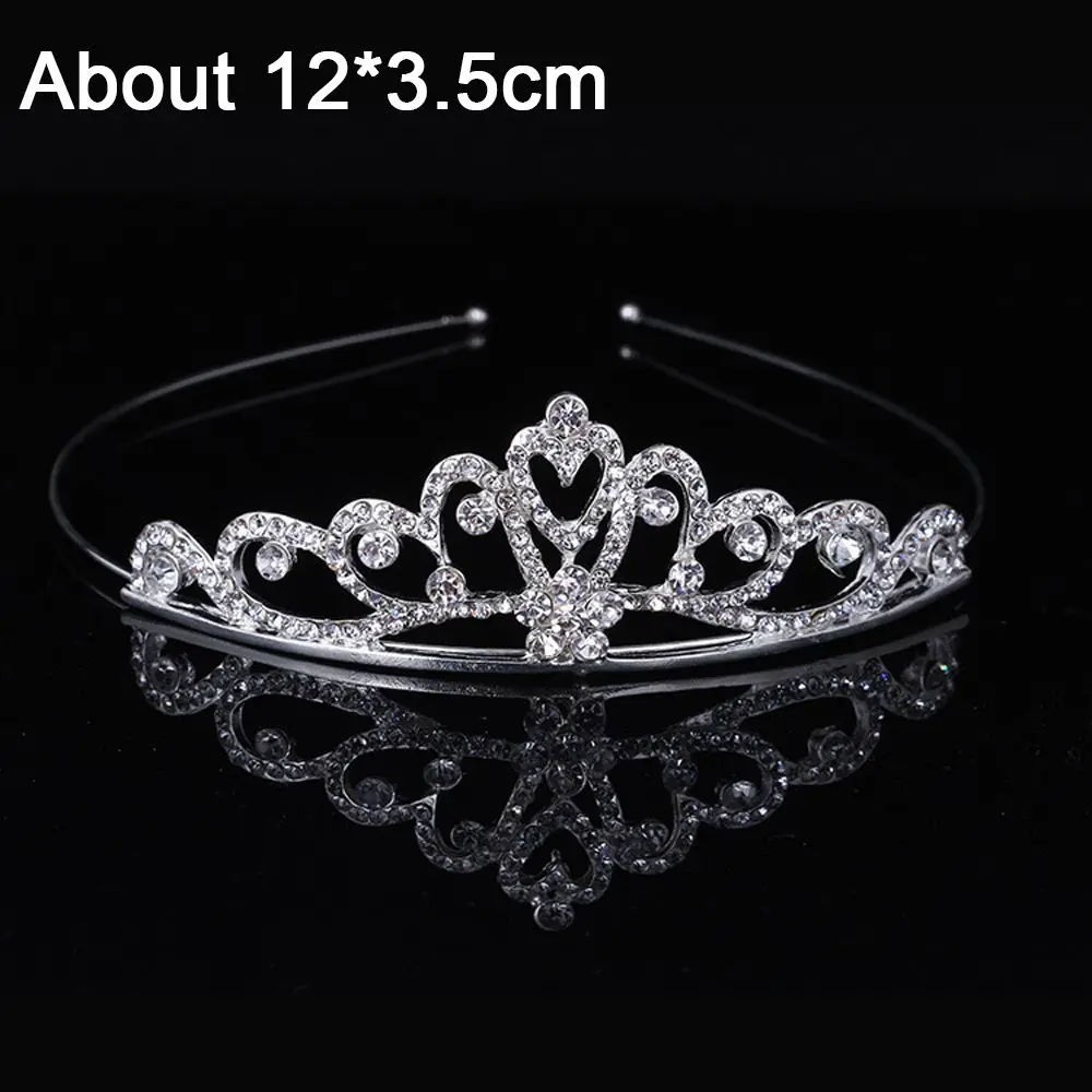 Diadema de moda con diamantes de imitación reales, corona de princesa Reina, Tiaras de boda de cristal, accesorios para el cabello de novia - imagen 5