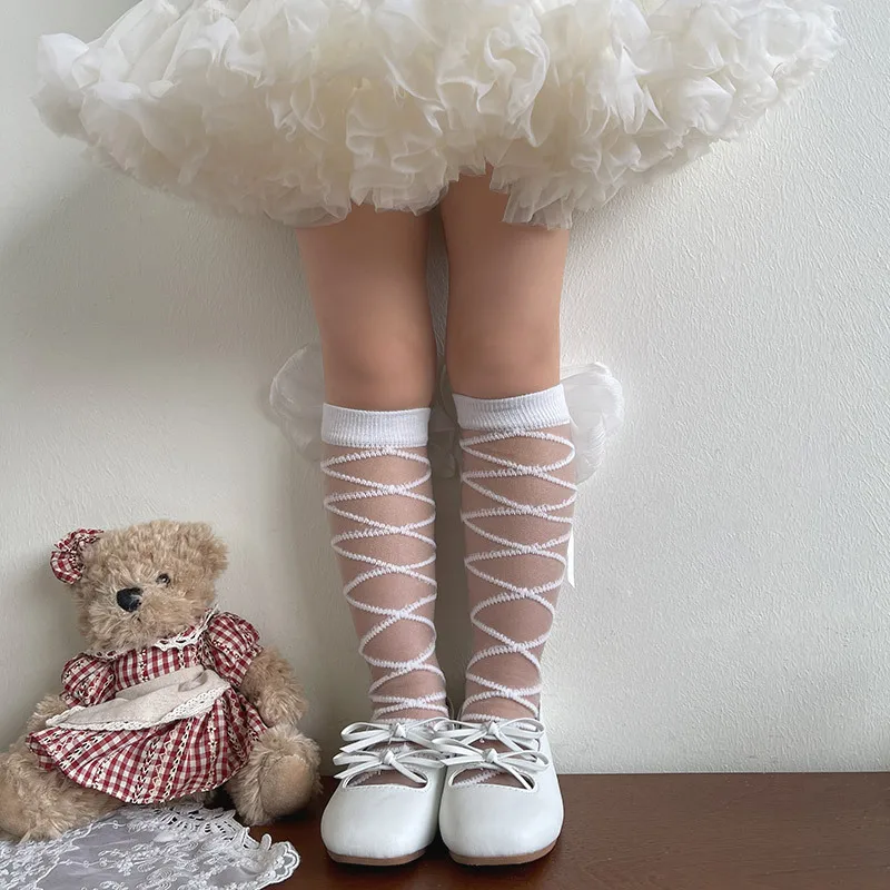 Calcetines de malla para niños nacarados – finos y transpirables - imagen 4