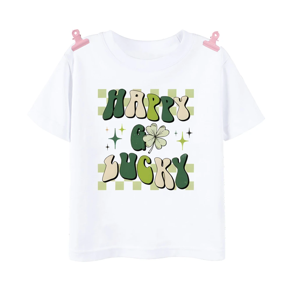 Camisas estampadas para niños del Día de San Patricio feliz, camiseta de fiesta de San Patricio para niños y niñas, camisetas de manga corta para niños - imagen 4