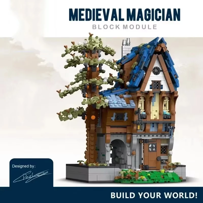 Set bloques construcción medievales - Casa mágica para niños - imagen 4