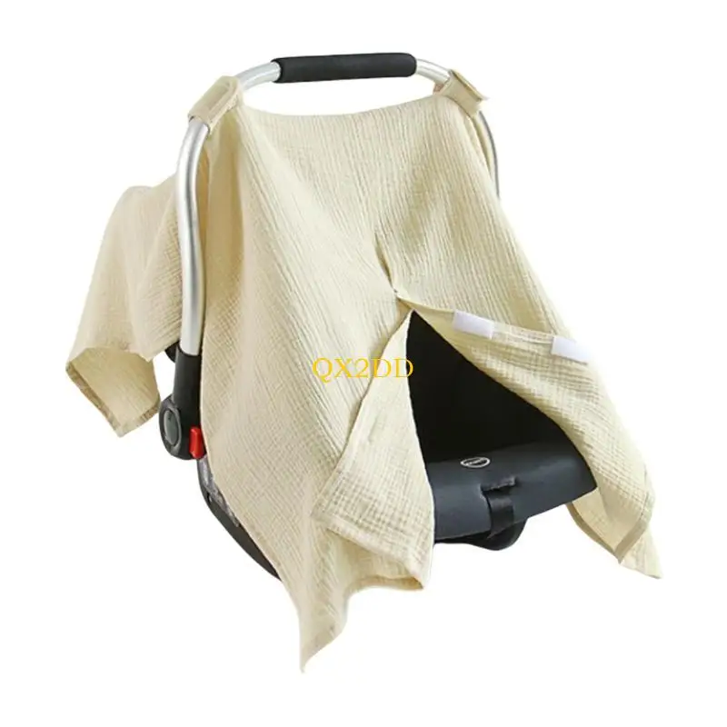 QX2D-funda algodón a prueba viento para asientos bebé, funda para carrito compras para mujeres embarazadas, - imagen 4