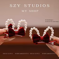 2 unids/set de pinzas para el cabello con lazo de doble cara con Orejas de conejo 3D, pinzas de pico de pato para niña, horquillas bonitas para niños pequeños, accesorios para el cabello