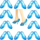 10  Pairs Blue R