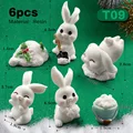 6pcs Xmas Rabbit-T09