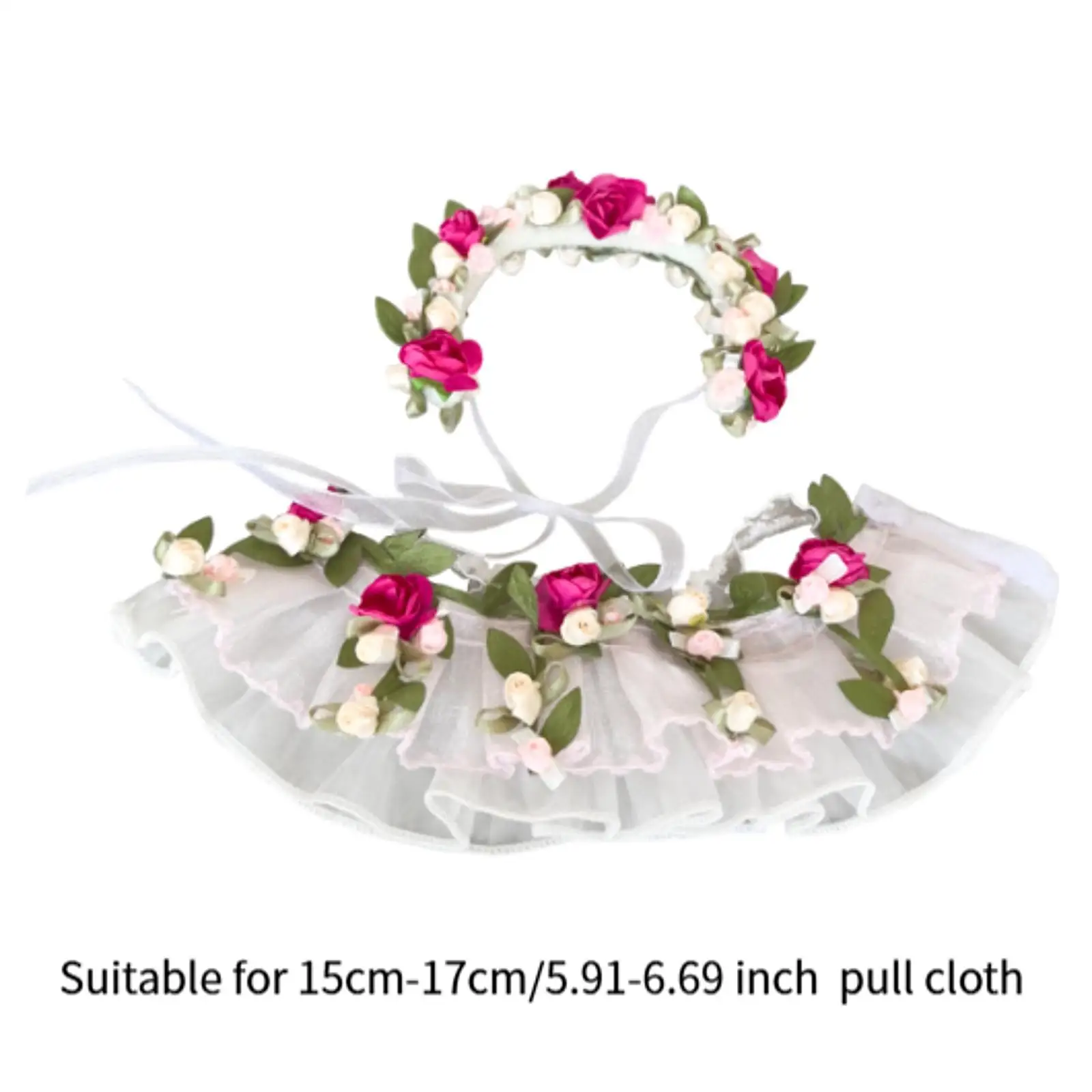 Dolls Dress Casual Outfits Handmade Clothing Mini Floral Dress for 15cm/5.91inch Doll