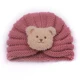 bear hat-dark pink