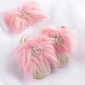 pink fur crown