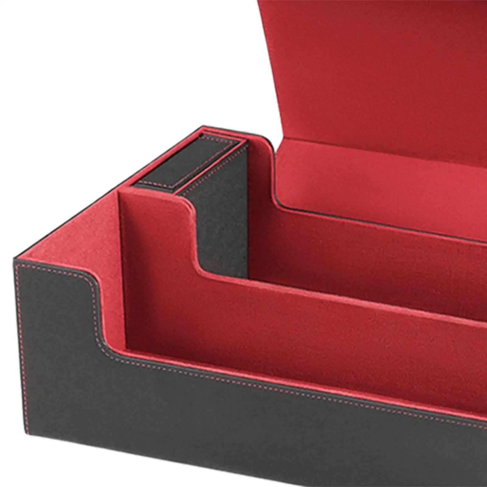Trading Card Deck Box Lightweight Container PU Leather Playing Card Box