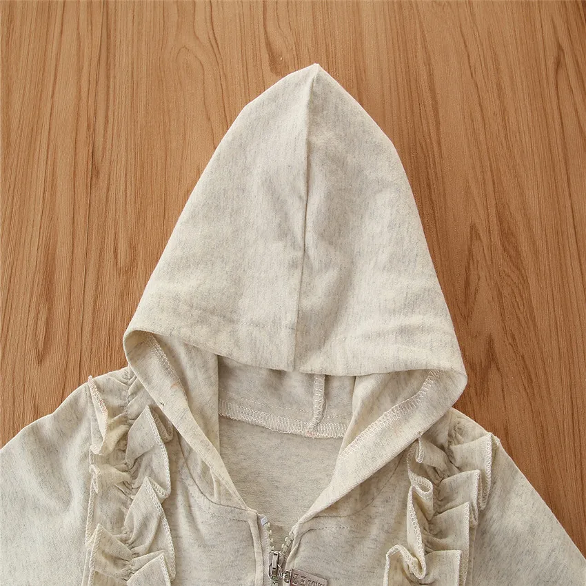 Conjunto de ropa de primavera para niña pequeña, traje deportivo informal coreano con capucha, abrigo de manga larga para bebé, pantalones y chaleco, BC326 - imagen 4