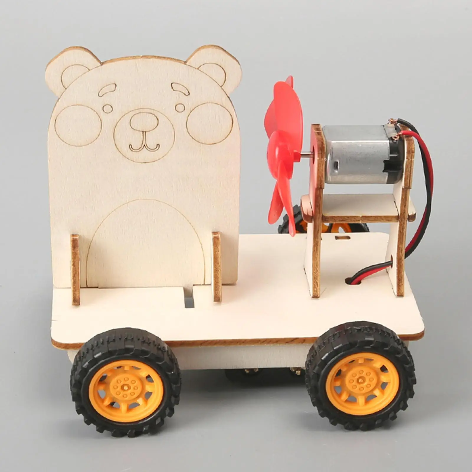 Action and Reaction Forces Car Model DIY Kits 3D Assemble Car Teaching Materials Wood Puzzle Toy Stem Project for Teens Kids