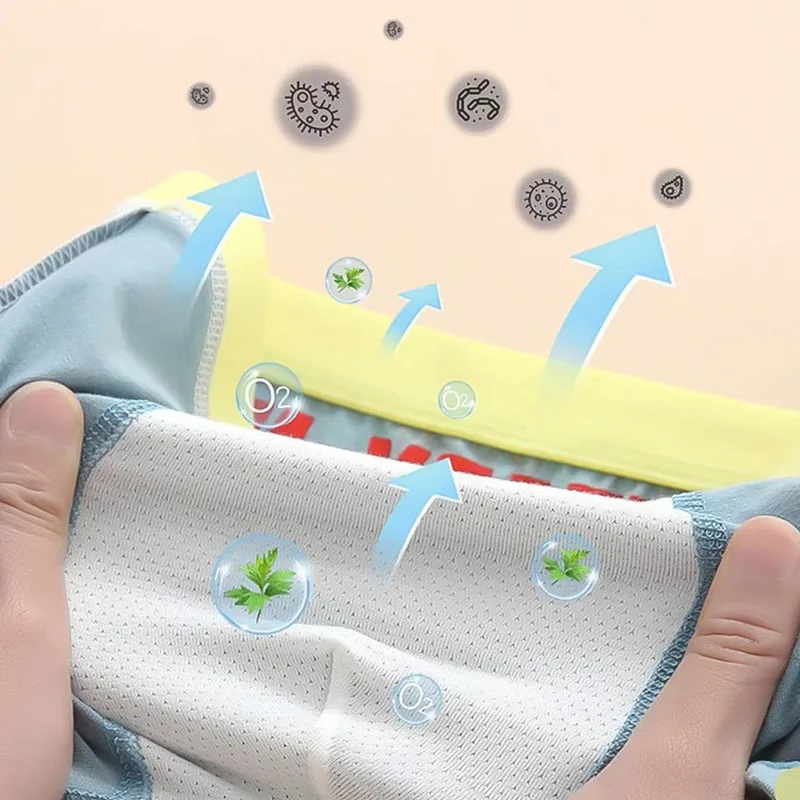 4 unids/lote Boxer de algodón transpirable para niños calzoncillos con patrón de dinosaurio Boxers para niños ropa interior suave para niños Boxer Shorts para 2-9T - imagen 4