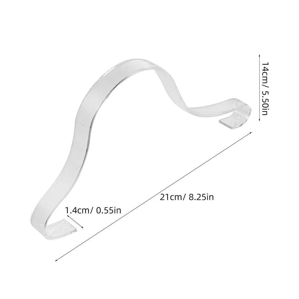Soporte interior de zapatos, sandalias acrílicas, inserciones de exhibición, soporte transparente con forma de zapato para almacenamiento y exhibición estables, 15 Uds. - imagen 2