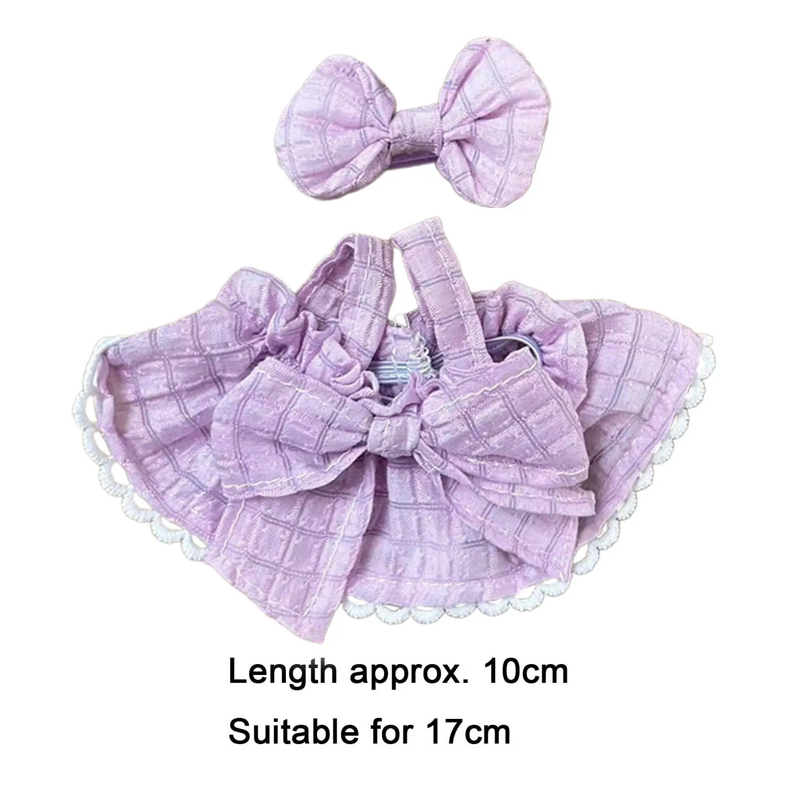 Strap Dress Dress up Costumes for Kids Cartoon Doll Accessories Clothing Plush Doll Clothes Doll Clothing Movie Doll Clothes