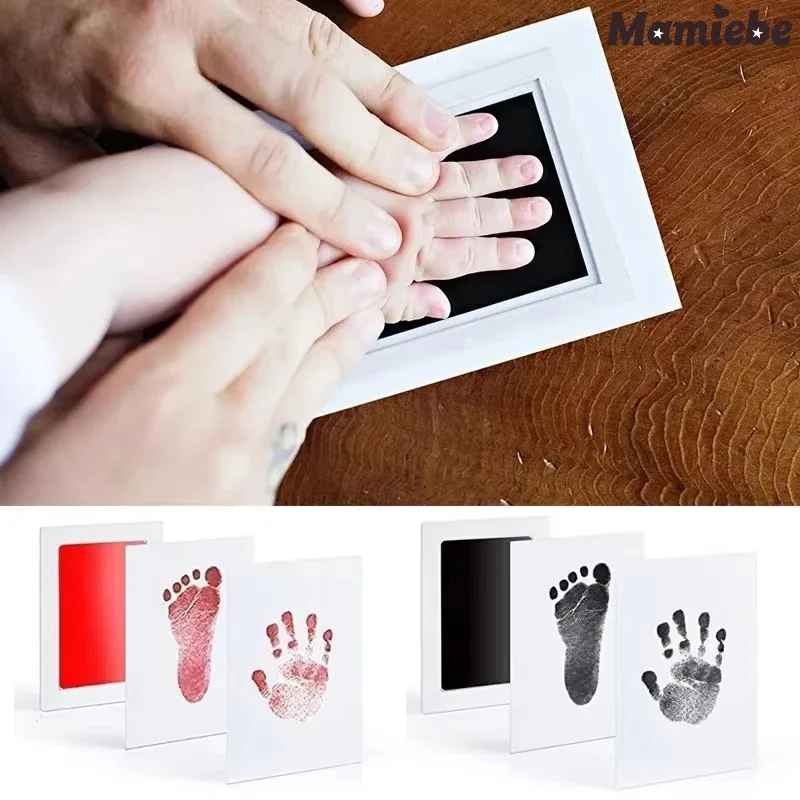 Kit no tóxico de huellas de manos para bebés: captura de huellas y huellas de manos para recién nacidos, perfecto para recuerdos y regalos de bebés, huellas de manos para bebés - imagen 2