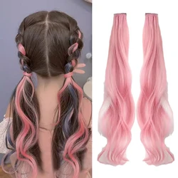 Clips de pelo trenzados para bebé niña – Rosa caramelo