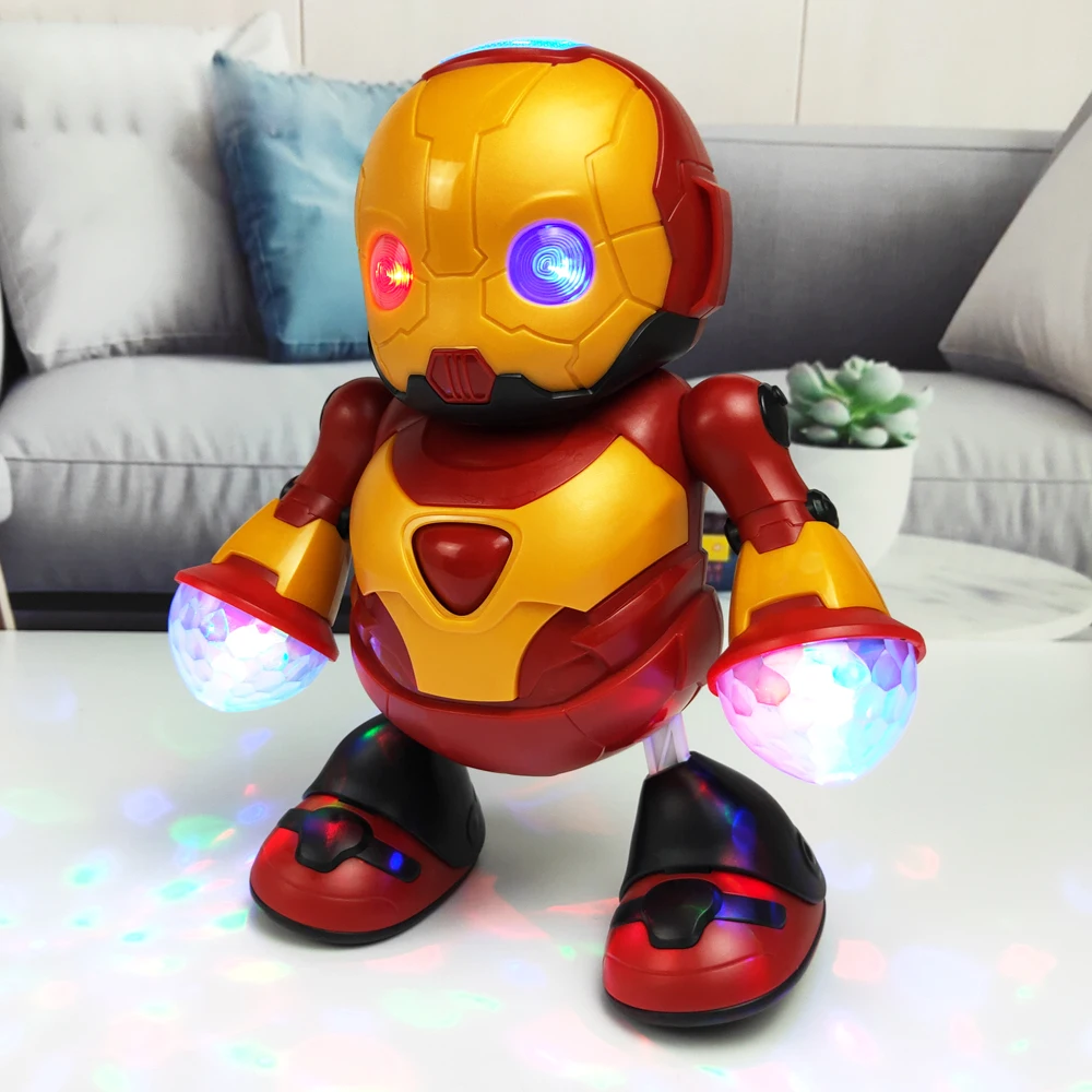 Modelo de robot de baile eléctrico: juguete de anime transformador que canta y brilla, regalo ideal para el día de los niños - imagen 3