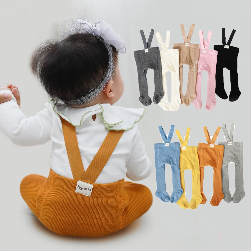 Pantimedias navideñas de punto con cintura elástica para bebé y niño