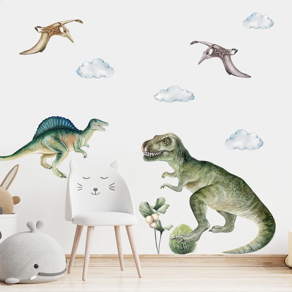 Vinilo infantil de dinosaurio T-Rex jurásico para decorar paredes - imagen 3