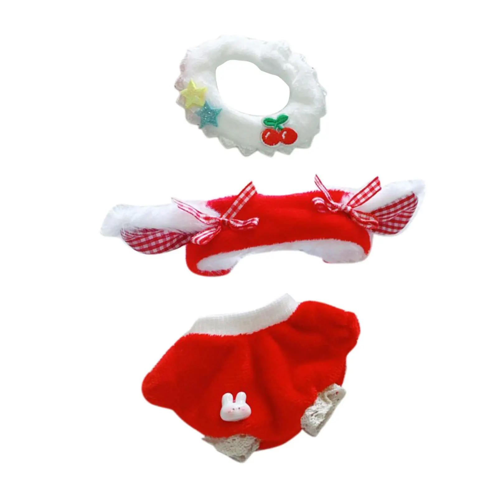 3 Pieces 17cm Doll Clothes Fashion Dress up Comfortable Cute Doll Clothes Suit Costume Accessory for Pendant Doll Boys Dolls