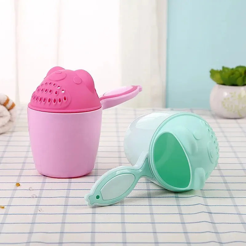 Gorros de baño para bebé, taza de champú para niños pequeños, cucharas de ducha para niños, taza para lavar el cabello, herramienta de baño para proteger los ojos del bebé - imagen 4