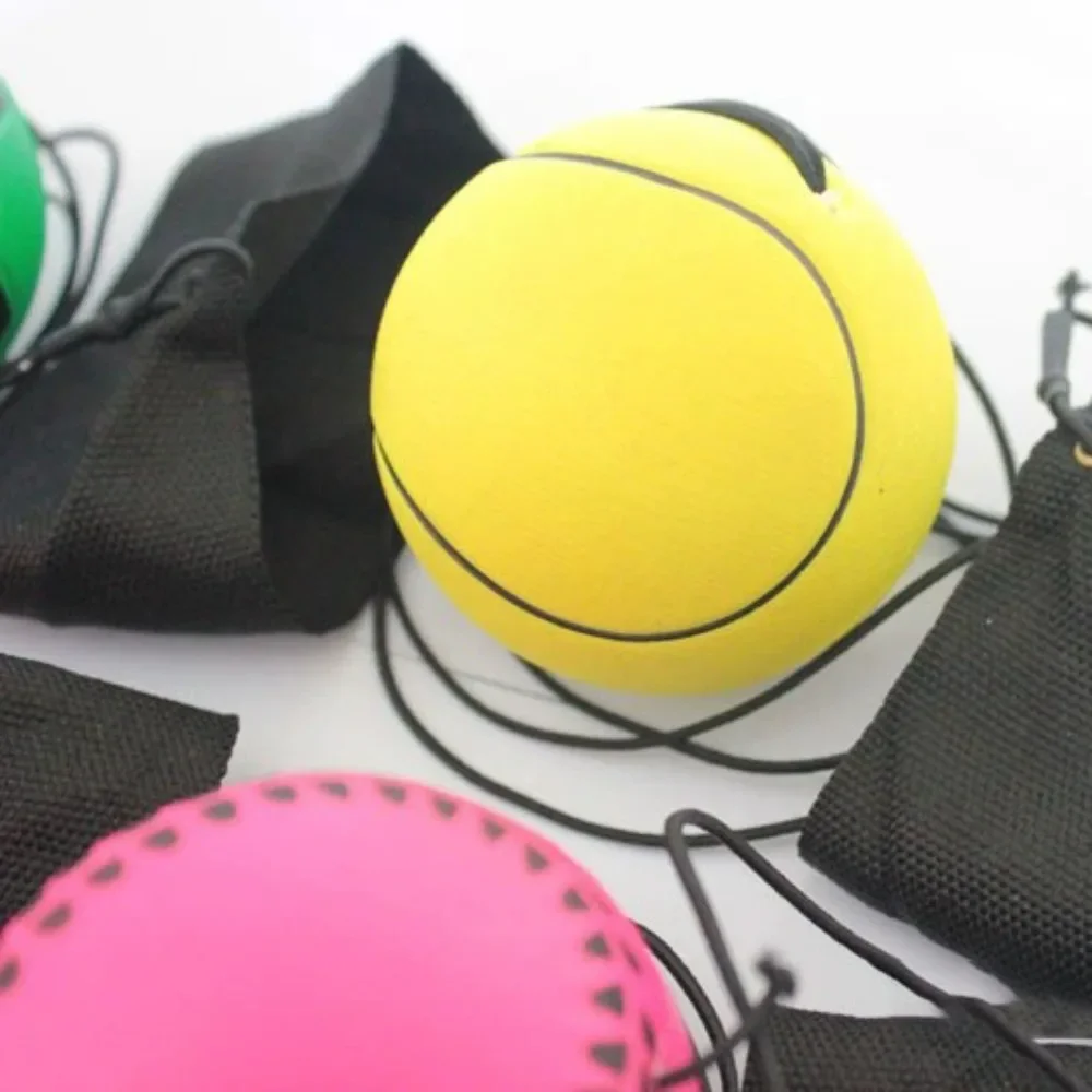 Nuevo Bola de esponja de retorno elástica, ejercicios de juego, cuerda de nailon, pelota de mano de goma, juguetes para niños, pelota de rebote de muñeca para exteriores - imagen 2
