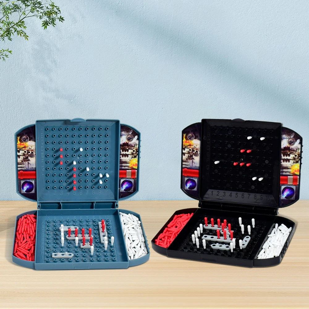 Interesante buque de guerra para niños, juegos mesa barco marino, juguetes, acorazado dos jugadores, juego estrategia combate Naval clásico Ki - imagen 4