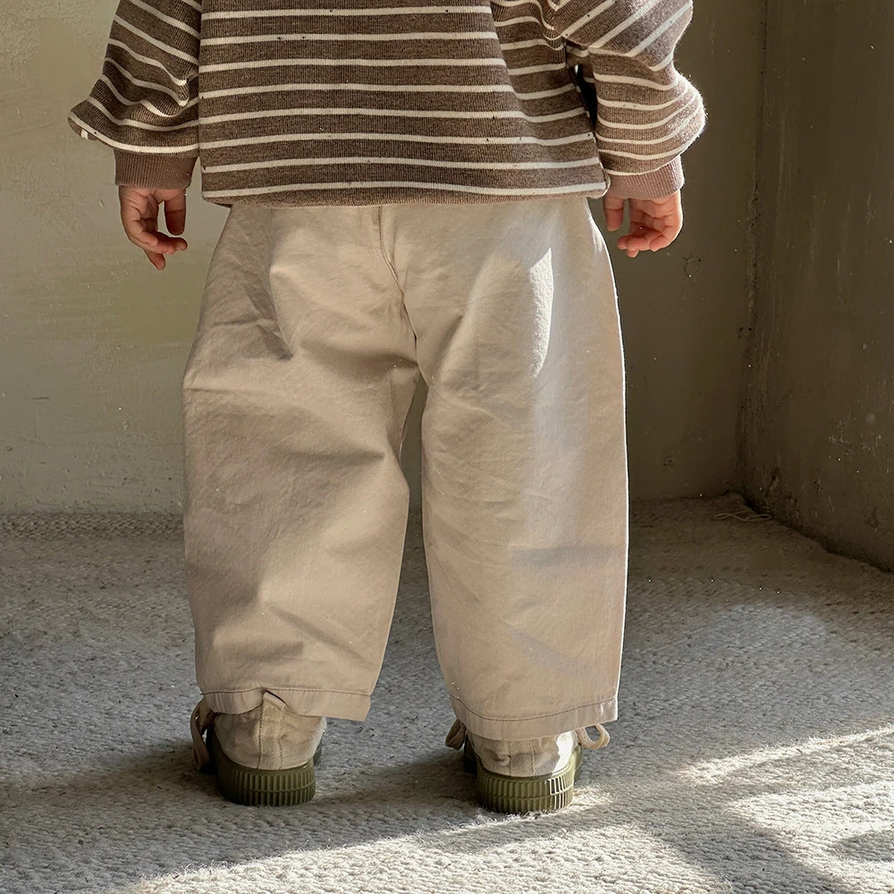 Pantalons sarouel de Style coréen pour enfants, sarouel pour garçons et filles, amples en coton, à la mode, nouvelle collection printemps 2026 - imagen 4