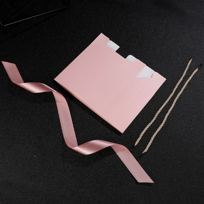 Bolsa de regalo bronceada "gracias", bolsa de papel reutilizable, disponible en varios colores, bolsas de recuerdo para fiesta de cumpleaños y boda, 6/12 Uds. ZYF - imagen 4