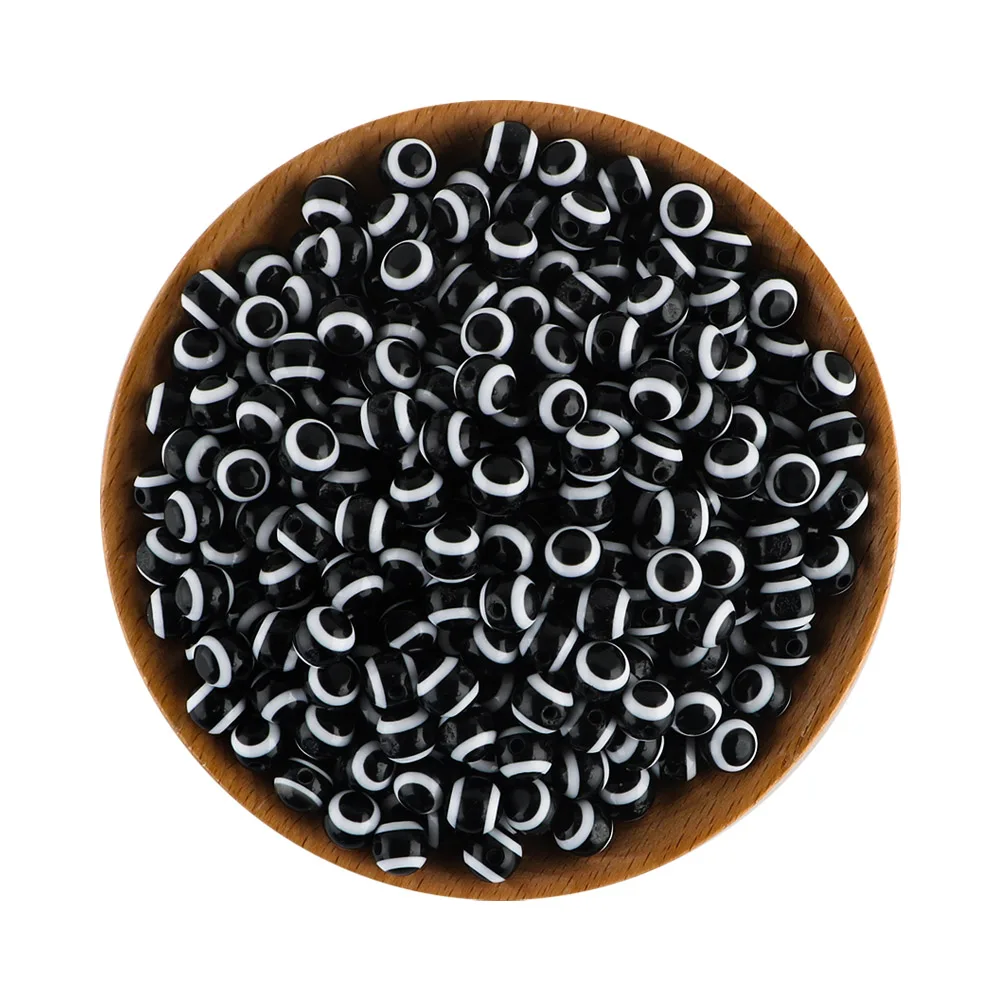 100pcs black white