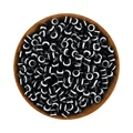 100pcs black white