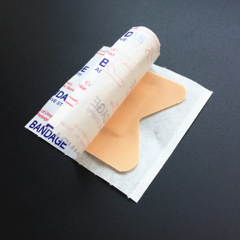 Parche de vendaje para la yema del dedo, banda con forma de mariposa, PE Woundplast, apósito deportivo, vendajes adhesivos, 50 unidades por juego - imagen 3