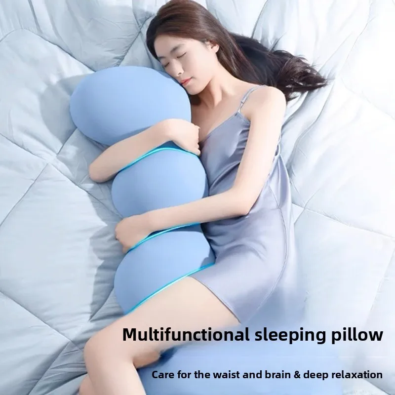 Almohada corporal para embarazo para personas mayores, cojín de apoyo largo, ayuda para dormir cómoda para hombres y mujeres adultas