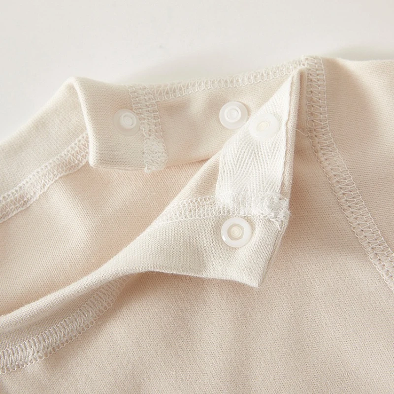 Traje de algodón puro Unisex para recién nacido, monos para bebé y Top con cuello redondo, mono de salida de manga larga con dibujos de Halloween, primavera y otoño - imagen 3