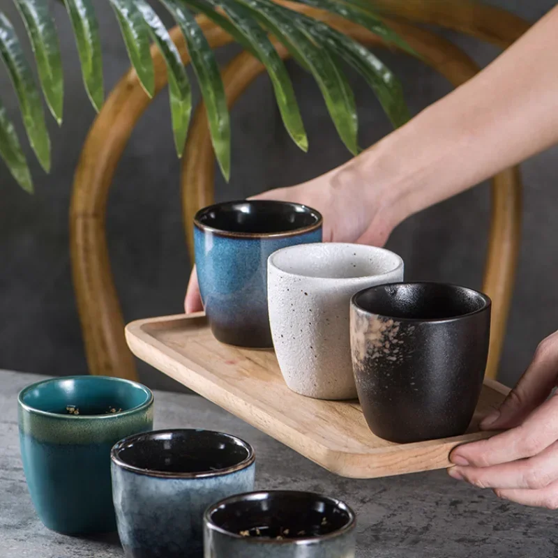 Taza de cerámica japonesa minimalista para té resistente al calor - imagen 4