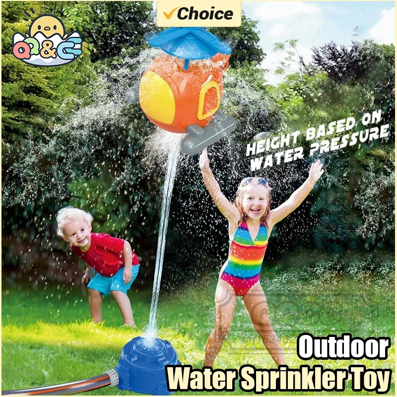 Aspersor de agua para jardín, rociador de agua volador, salpicaduras giratorias, patio trasero, playa, juguetes al aire libre para niños, regalos