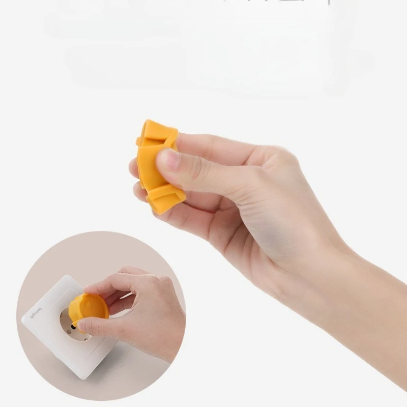 Cubierta protectora para toma de seguridad eléctrica, enchufe antigolpes de dibujos animados para bebé, cubierta protectora para conector de interruptor estándar europeo, 5 uds. - imagen 4