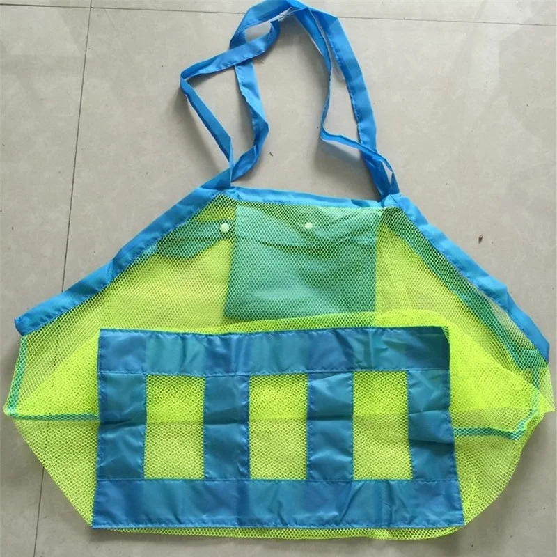 Bolsa de playa de malla de arena para interiores y exteriores, bolsa de mano portátil duradera, almacenamiento de juguetes deportivos para natación, bolsa para niños, 1 Uds. - imagen 2
